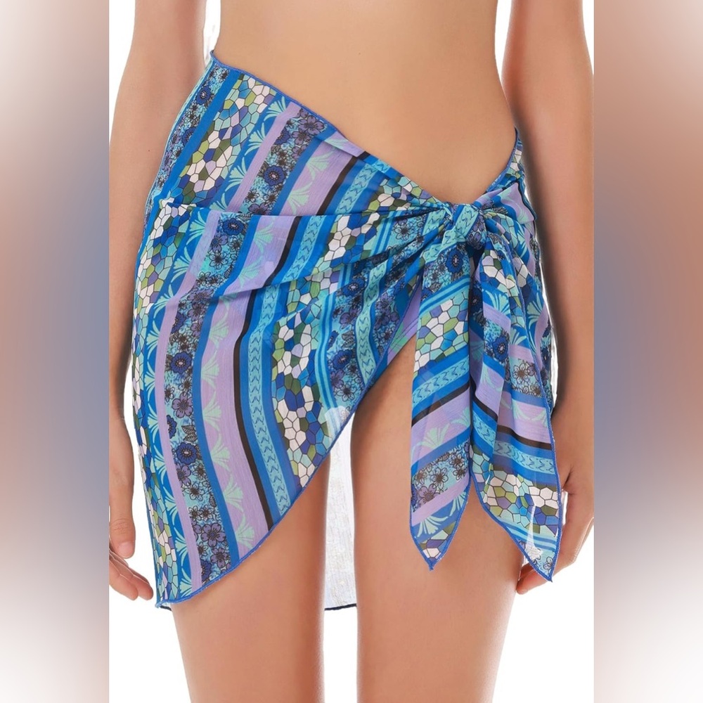 Lucky Brand Chiffon Multi-way Sarong, Beach Cover Ups for WomenSwimwear Cover Up